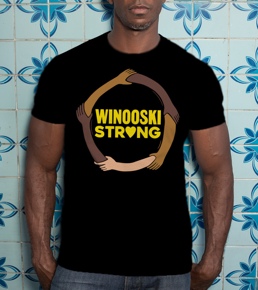 Winooski Strong Unity Hands Circle With Heart T-Shirt