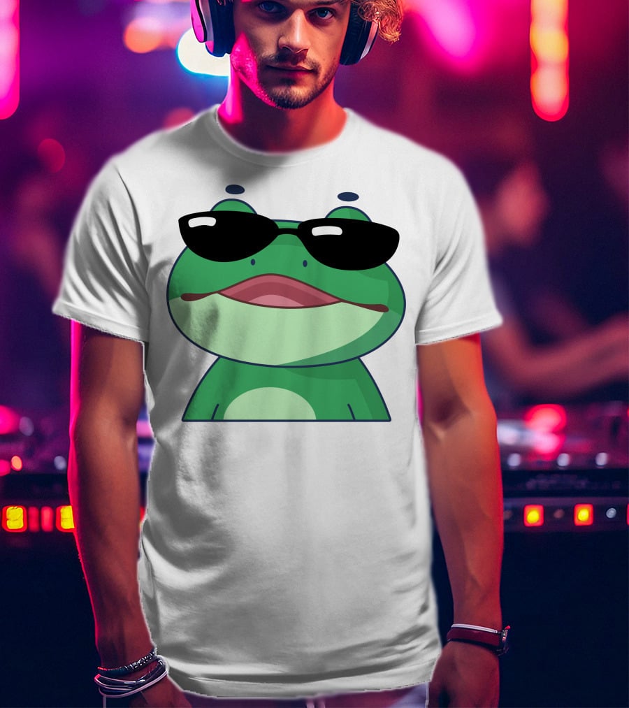 Boomerna Frog With Sunglasses T-Shirt