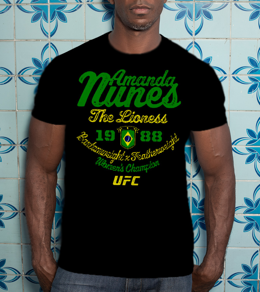 Amanda Nunes The Lioness UFC Bantamweight Featherweight Women's Champion 1988 T-Shirt