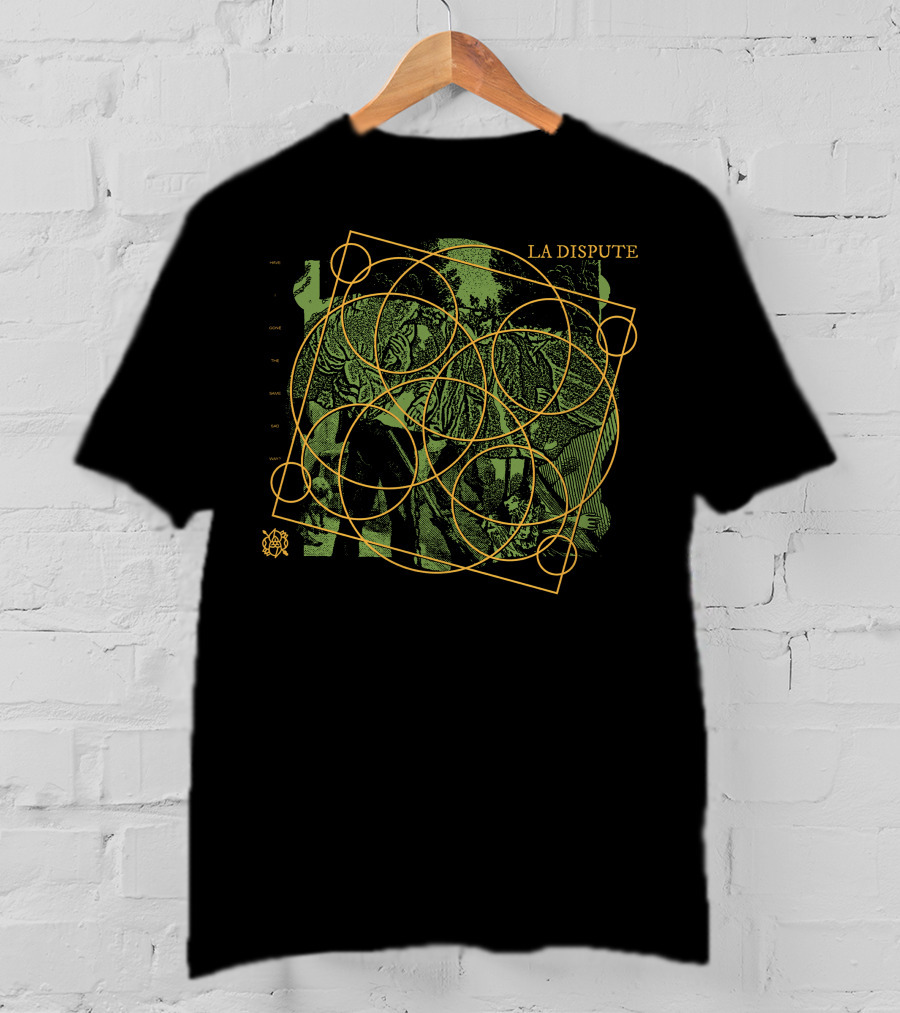 La Dispute Tiger Circles Green Abstract T-Shirt