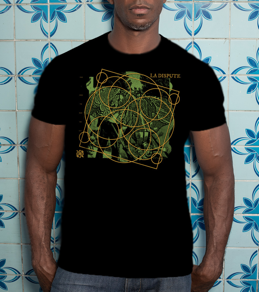 La Dispute Tiger Circles Green Abstract T-Shirt