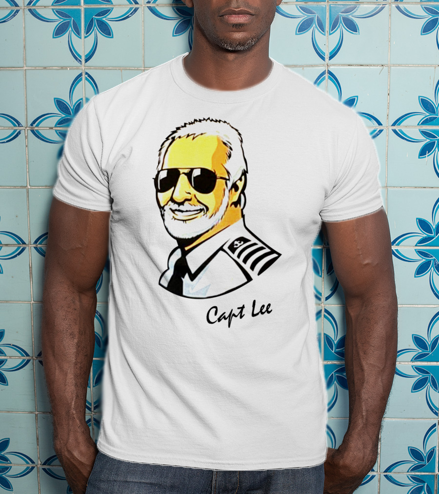 Capt Lee Sunglasses Captain Uniform T-Shirt