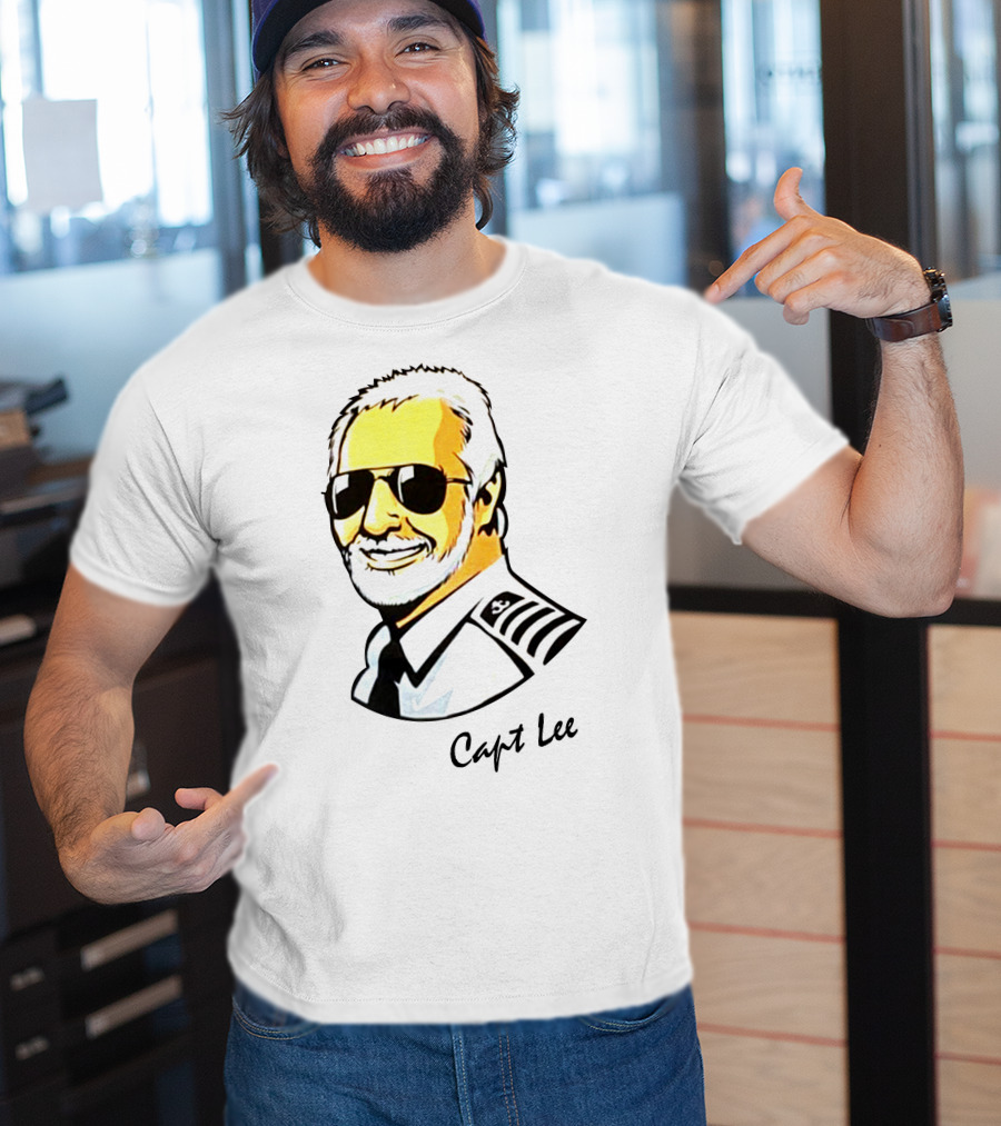 Capt Lee Sunglasses Captain Uniform T-Shirt