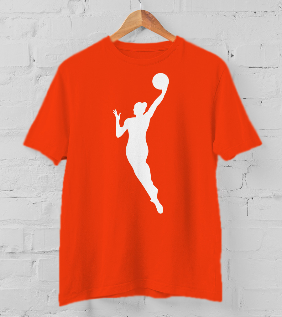 WNBA Jump Shot Icon On T-Shirt
