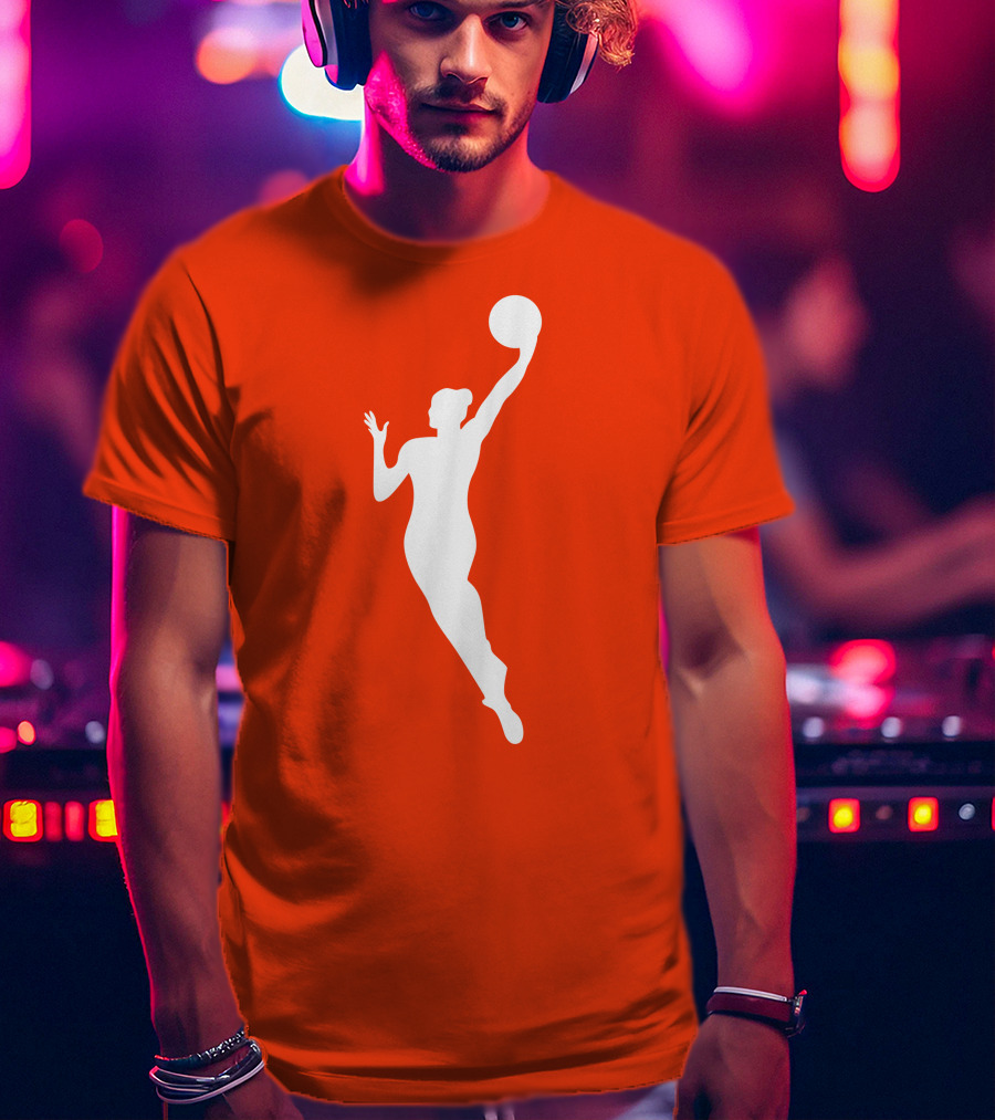 WNBA Jump Shot Icon On T-Shirt