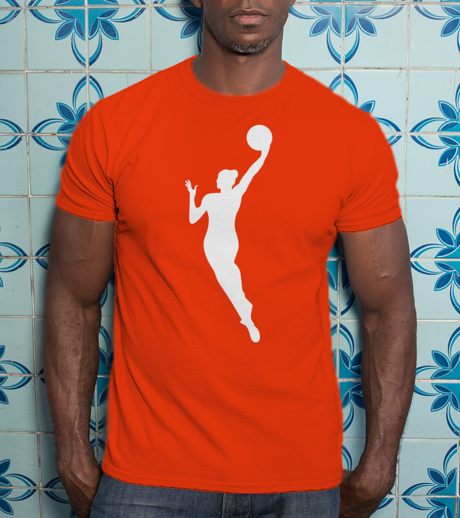 WNBA Jump Shot Icon On T-Shirt