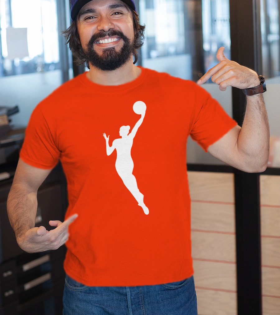 WNBA Jump Shot Icon On T-Shirt