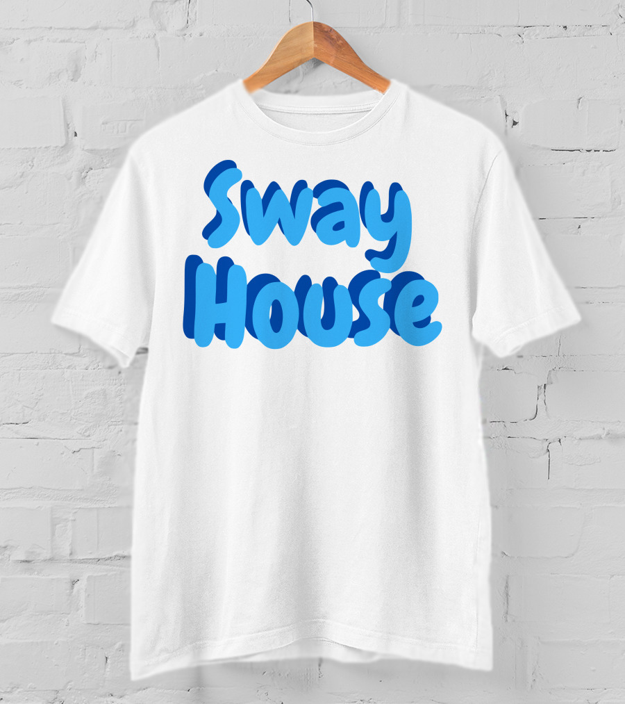 Sway House Bold Blue Text Merchandise T-Shirt
