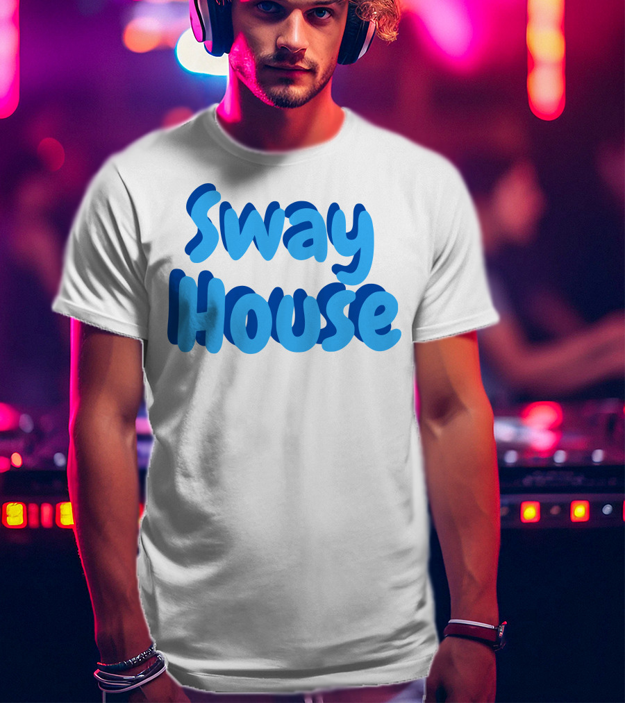 Sway House Bold Blue Text Merchandise T-Shirt