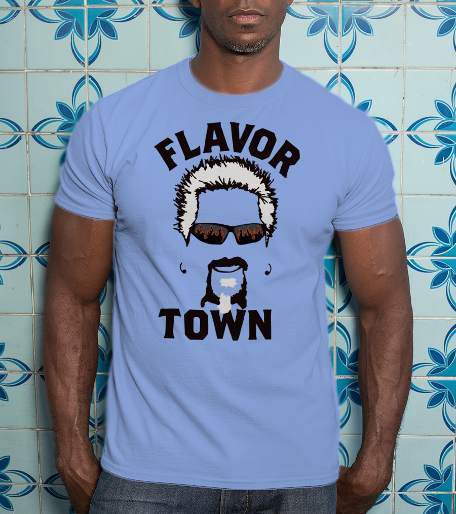 Flavor Town Sunglasses Beard T-Shirt