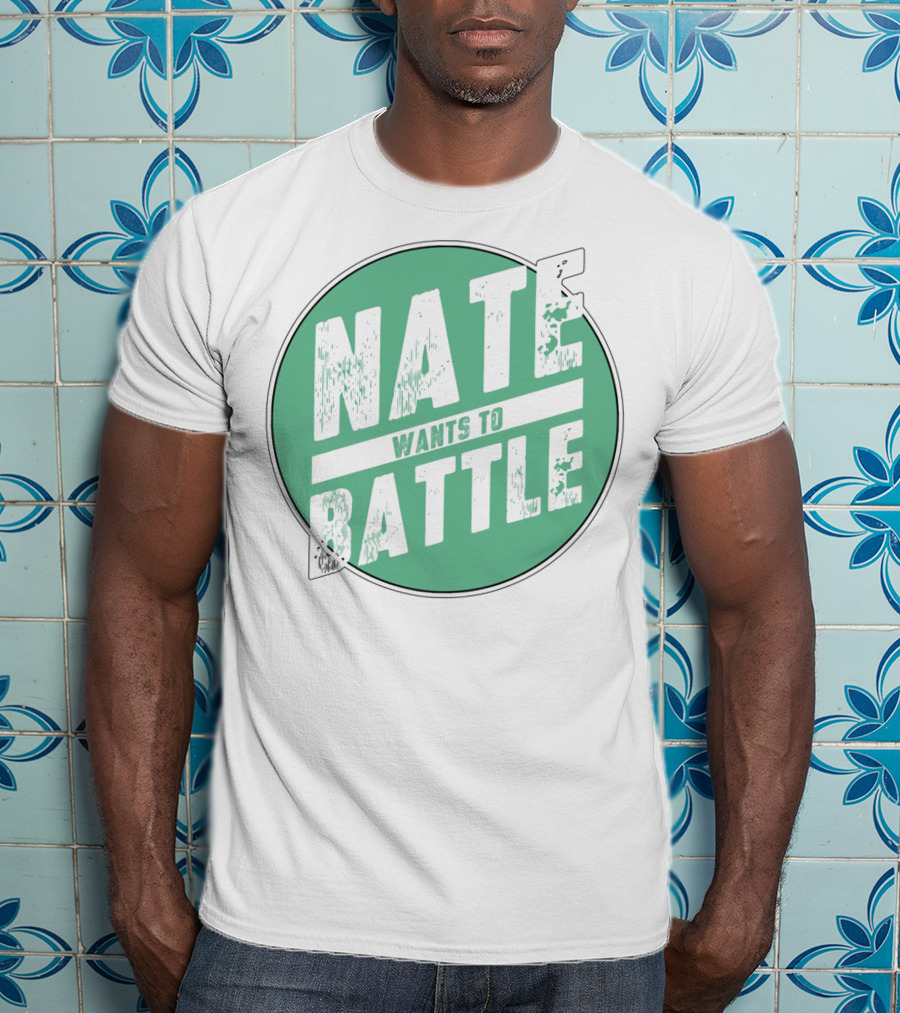 NateWantsToBattle Green Circle T-Shirt