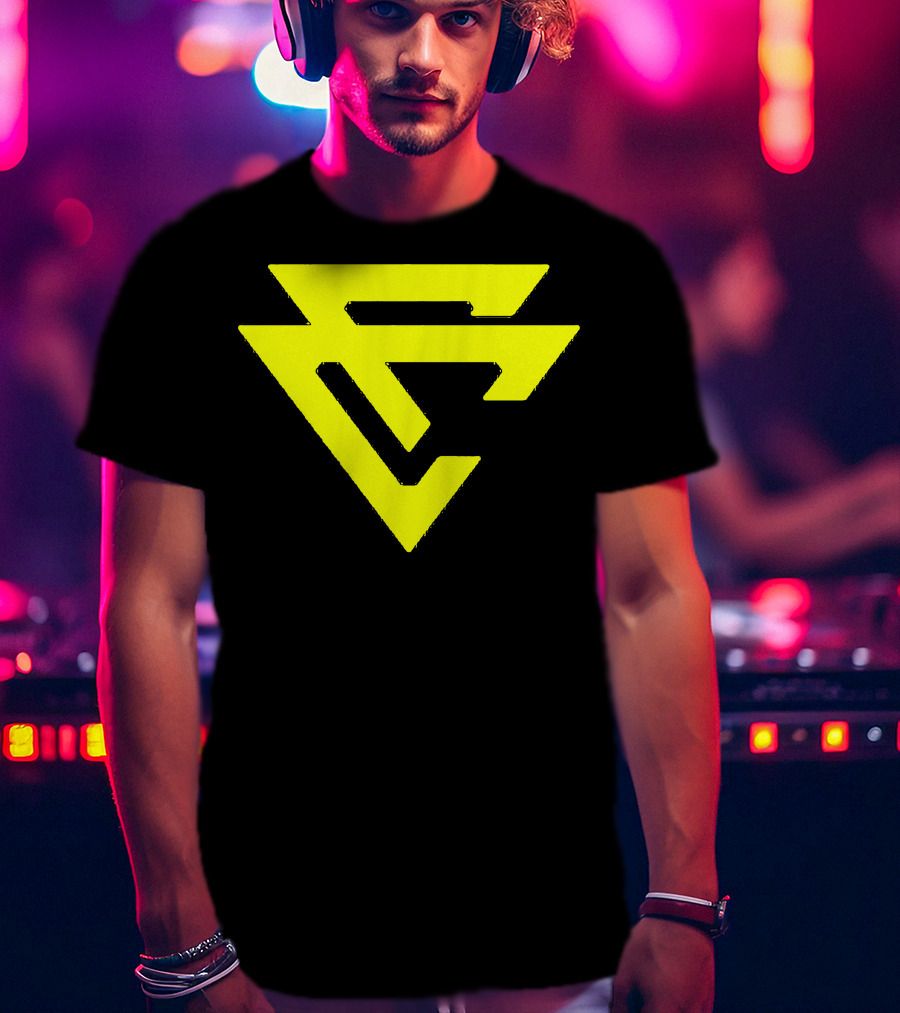 Capron Funk CF Logo Yellow And Black Merch T-Shirt
