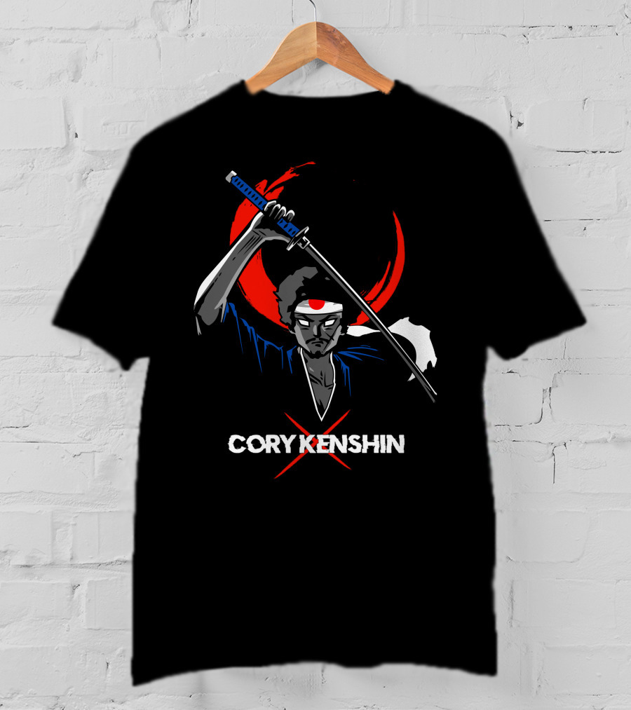 Coryx Kenshin Samurai Sword Dark Moon T-Shirt