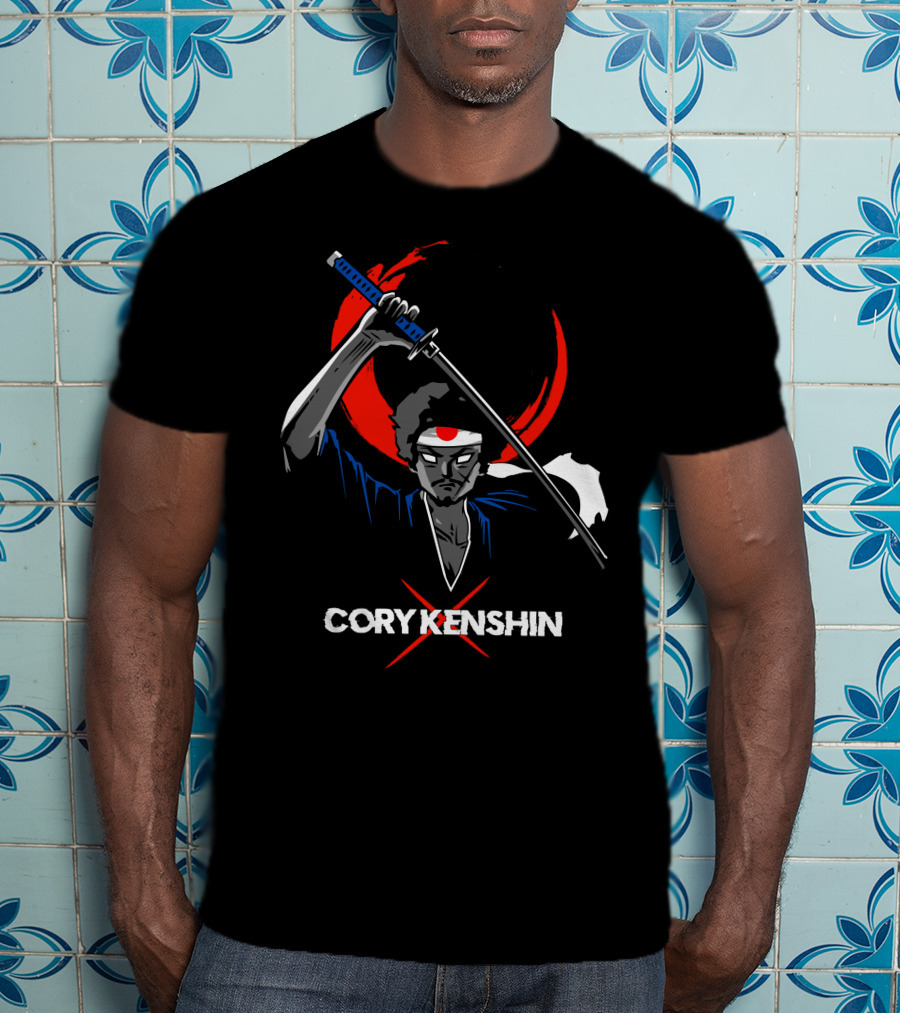 Coryx Kenshin Samurai Sword Dark Moon T-Shirt