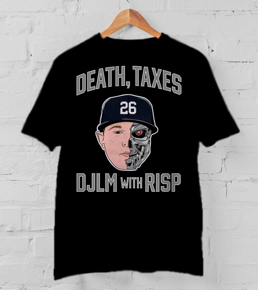 Death Taxes DJLM With RISP 26 Hat Half Human Half Robot T-Shirt