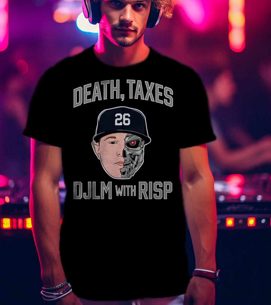 Death Taxes DJLM With RISP 26 Hat Half Human Half Robot T-Shirt