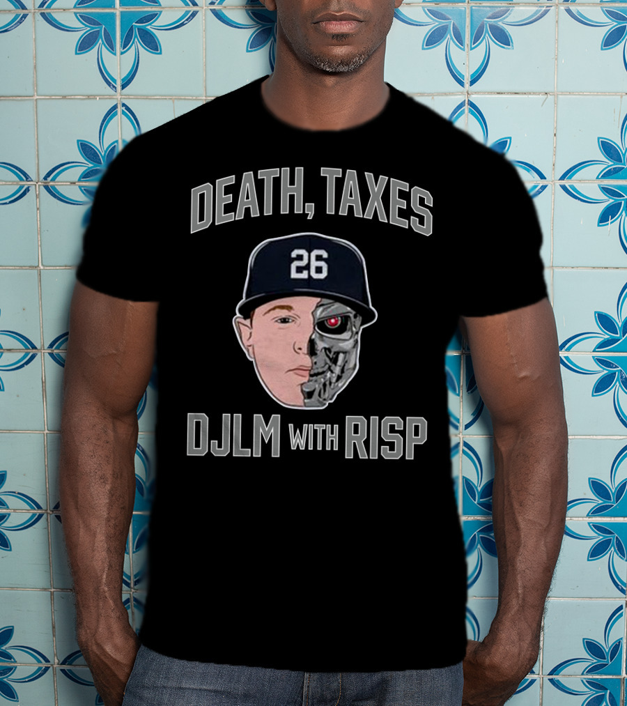 Death Taxes DJLM With RISP 26 Hat Half Human Half Robot T-Shirt