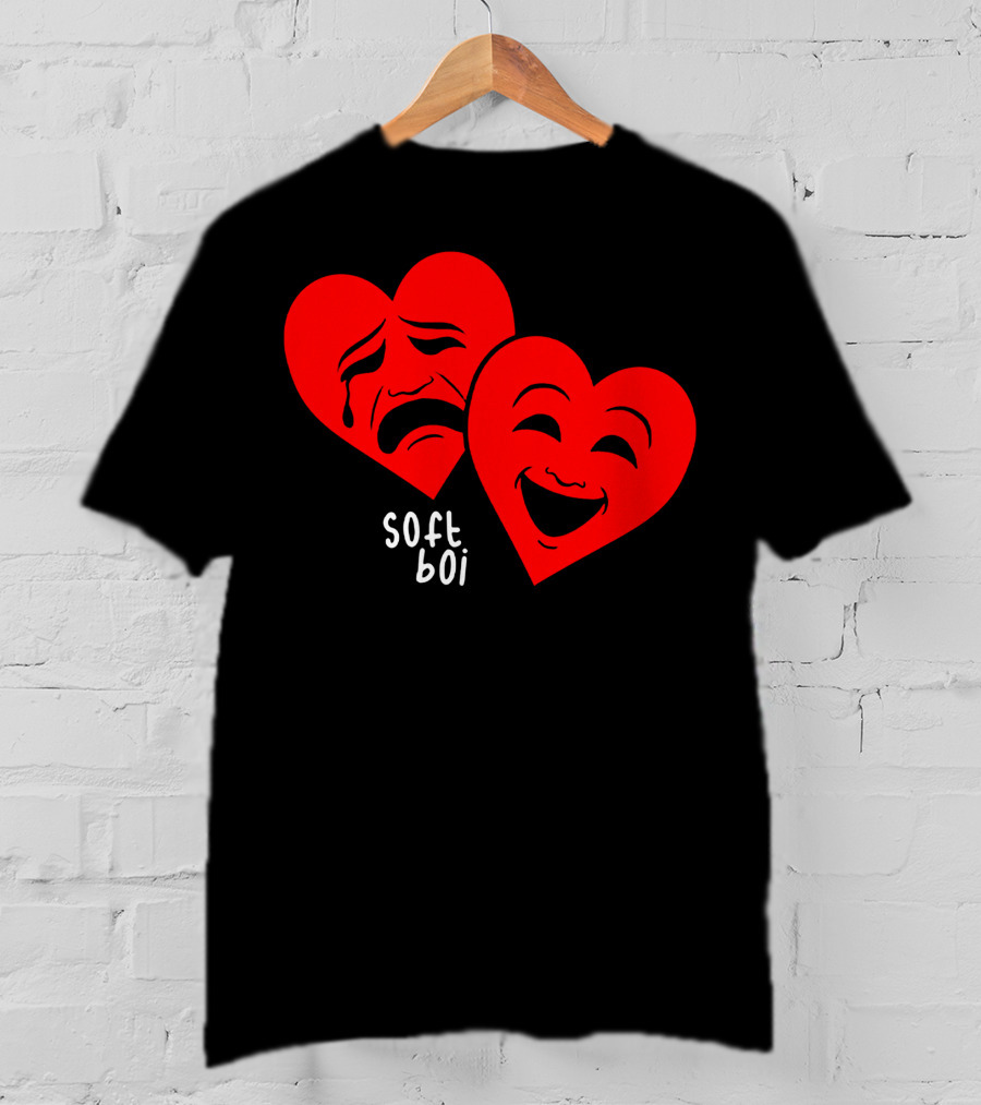 Soft Boi CrankGameplays Merch Heart Faces T-Shirt