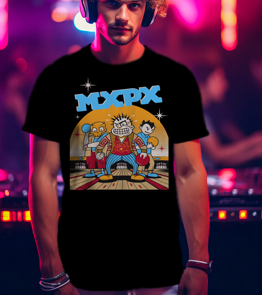 MXPX Bowling Alley Band Trio T-Shirt
