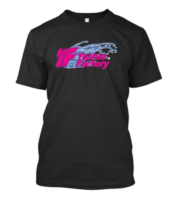 Yashio Factory Pink And Blue Wave T-Shirt