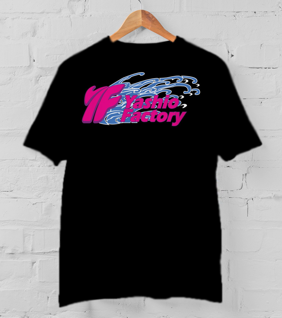 Yashio Factory Pink And Blue Wave T-Shirt