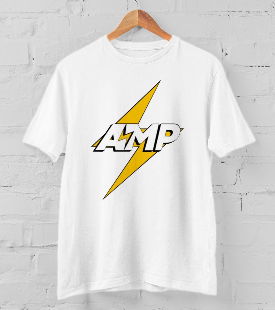 AMP Retro Lightning Bolt T-Shirt