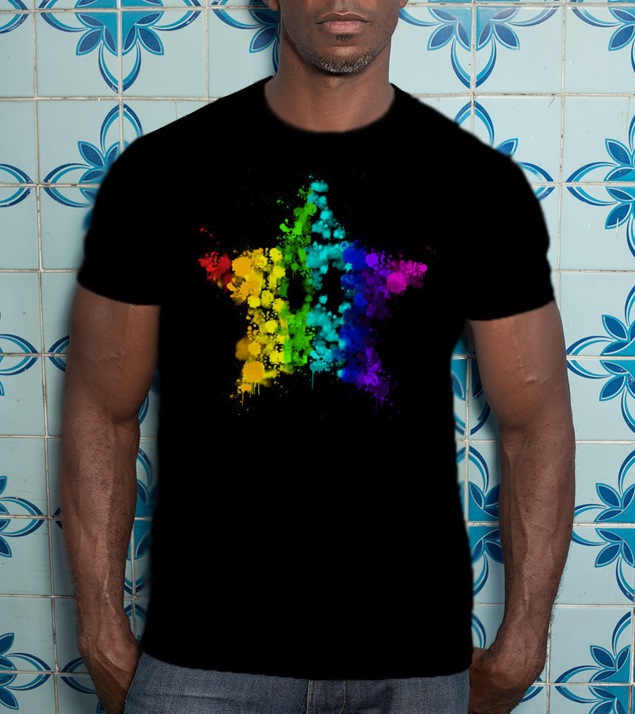 Simpleflips Merch Rainbow Starburst T-Shirt