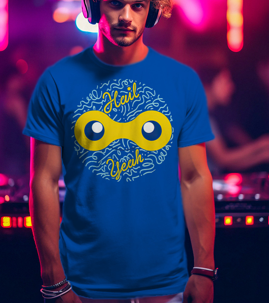 Mandjtv Hail Yeah Yellow Double Eye T-Shirt
