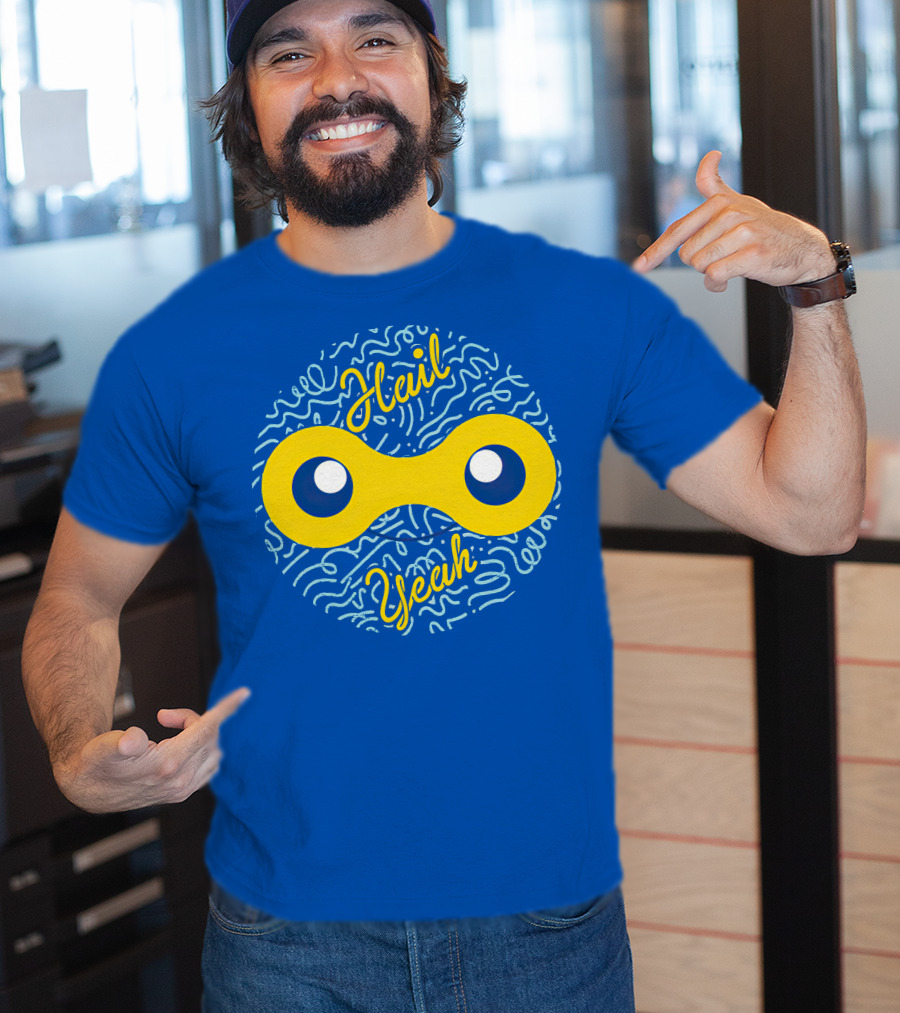 Mandjtv Hail Yeah Yellow Double Eye T-Shirt