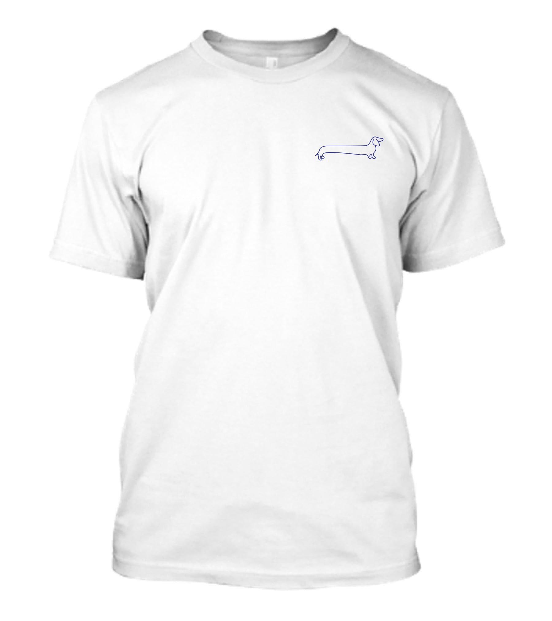 Molly Baz Merch Line Drawing Dog Blueprint T-Shirt