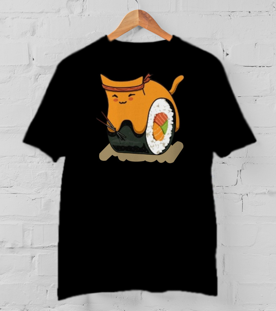 Sodapoppin Shop Sushi Cat Roll T-Shirt