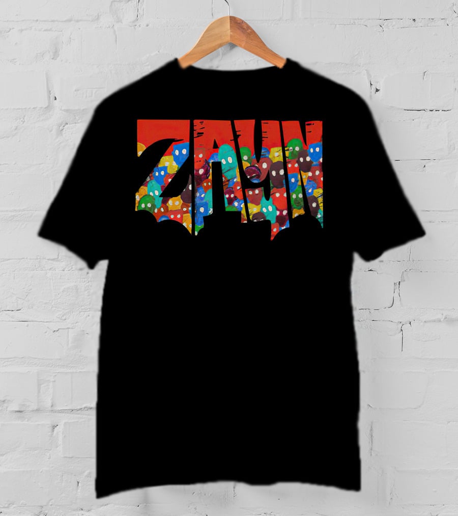 Zayn Malik Merch Colorful Faces Street T-Shirt