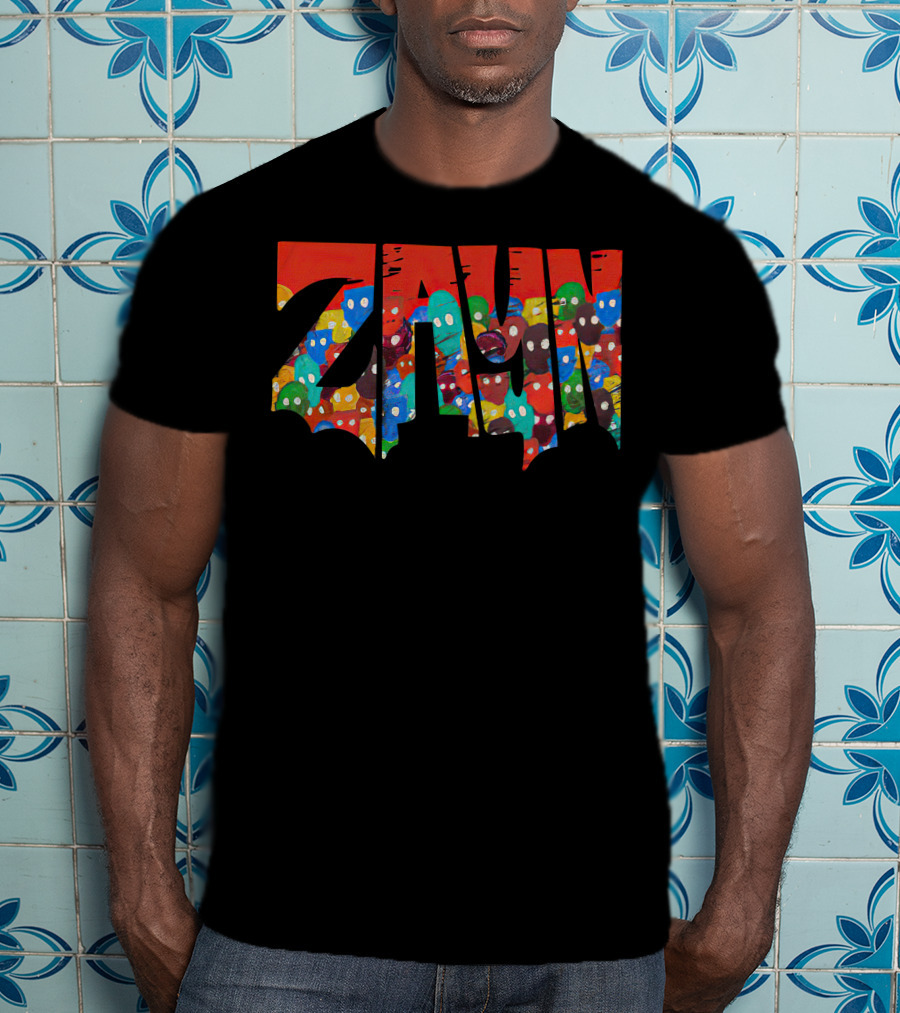 Zayn Malik Merch Colorful Faces Street T-Shirt