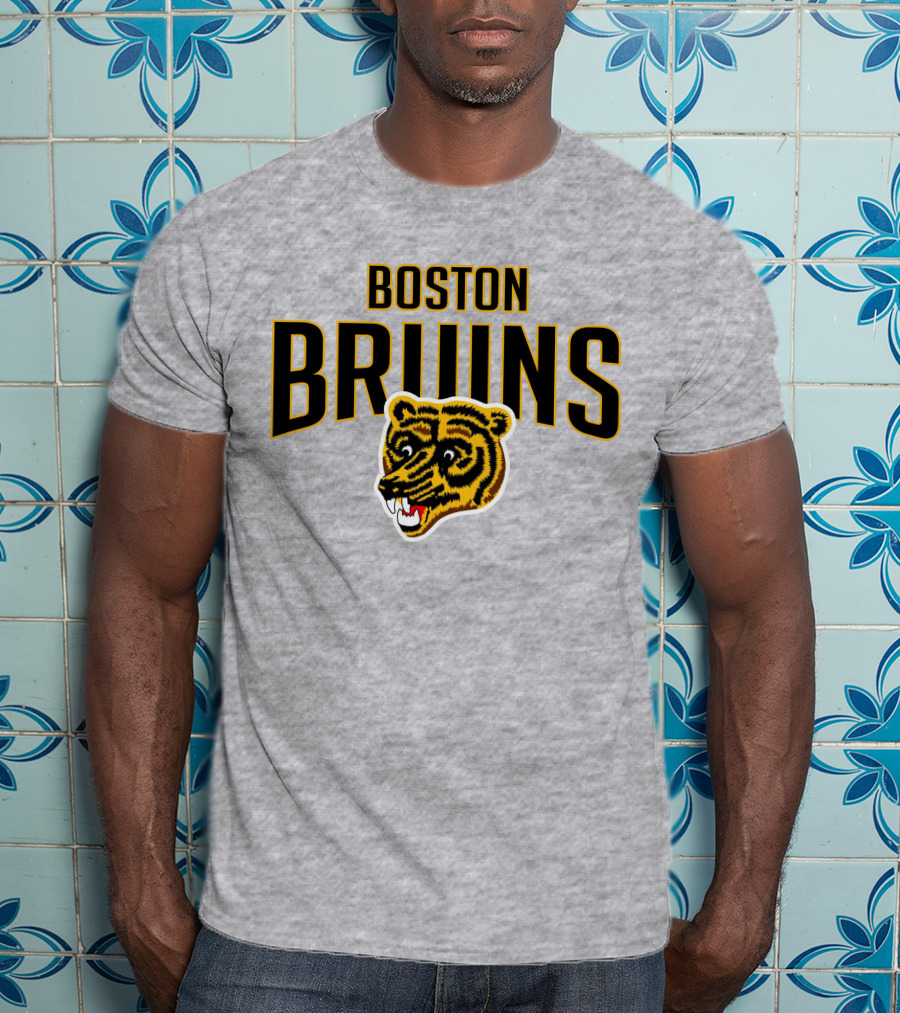 Boston Bruins Classic Vintage Logo Longsleeve T-Shirt