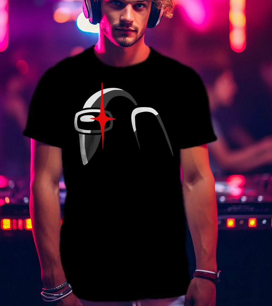 Among Us Crewmate With Red Star Eye T-Shirt