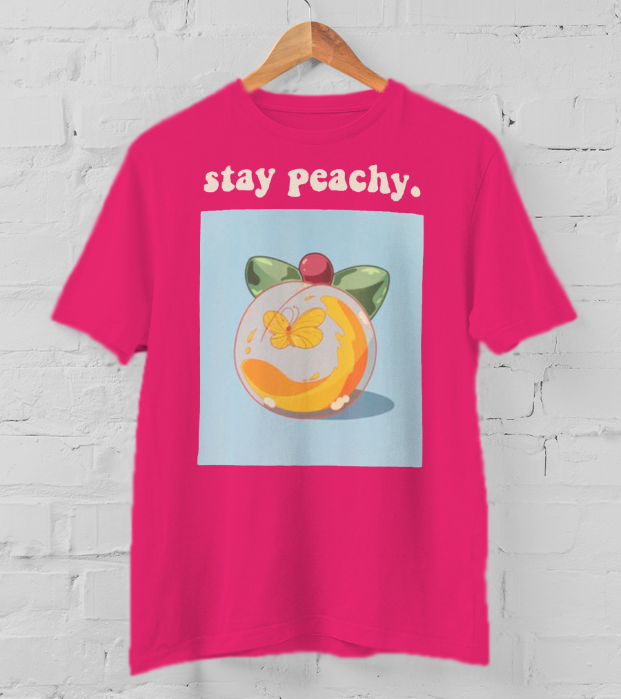Stay Peachy Butterfly Peachy Squad Merch T-Shirt