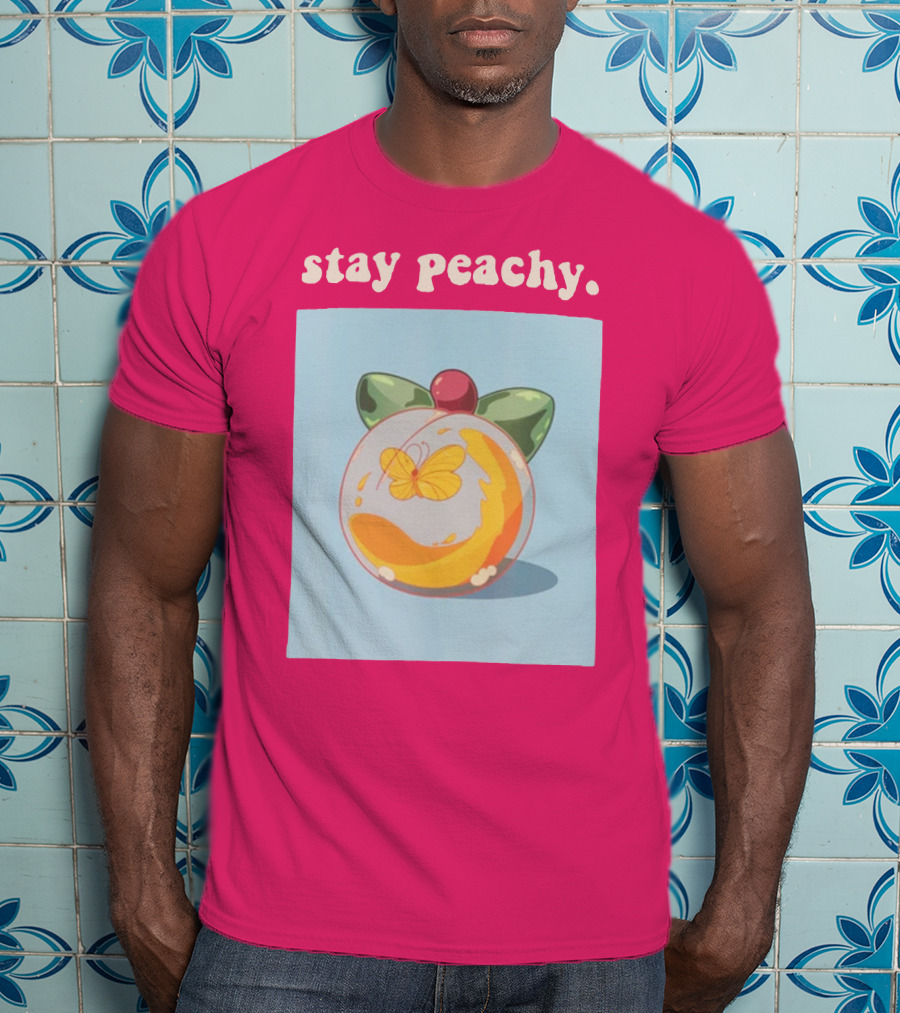 Stay Peachy Butterfly Peachy Squad Merch T-Shirt