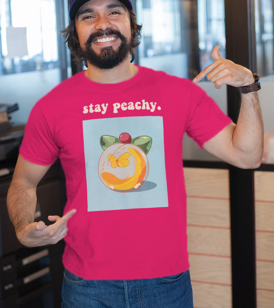 Stay Peachy Butterfly Peachy Squad Merch T-Shirt