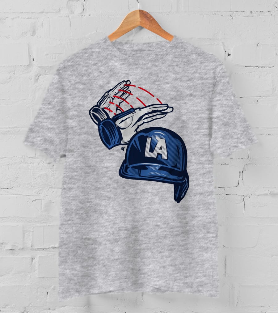 LA Hard Hat Slam Dunk Hands T-Shirt