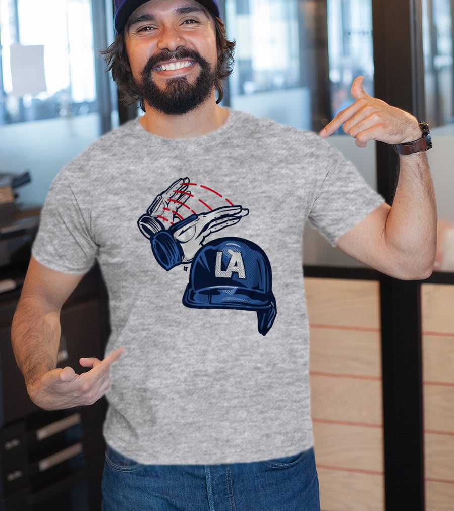 LA Hard Hat Slam Dunk Hands T-Shirt