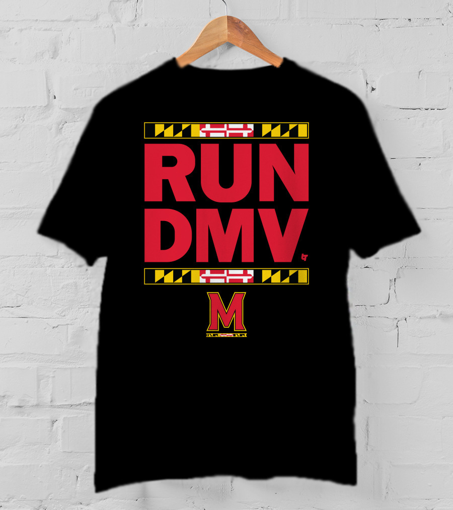 Maryland Run DMV Terps M Logo Block T-Shirt