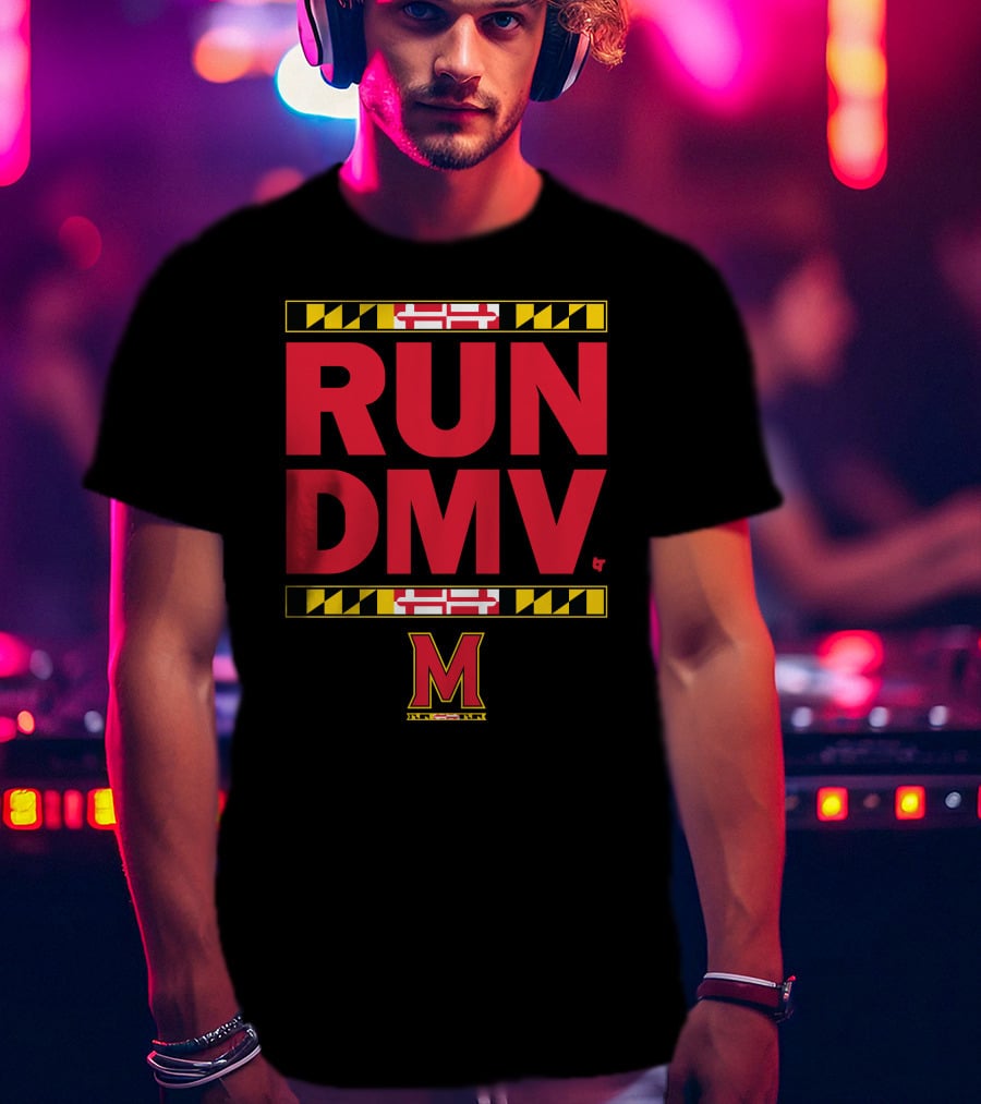 Maryland Run DMV Terps M Logo Block T-Shirt