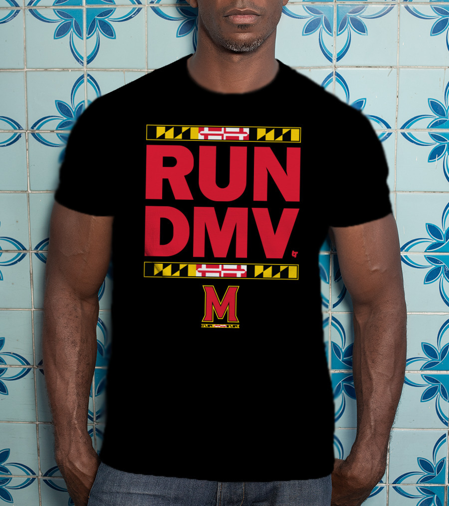 Maryland Run DMV Terps M Logo Block T-Shirt