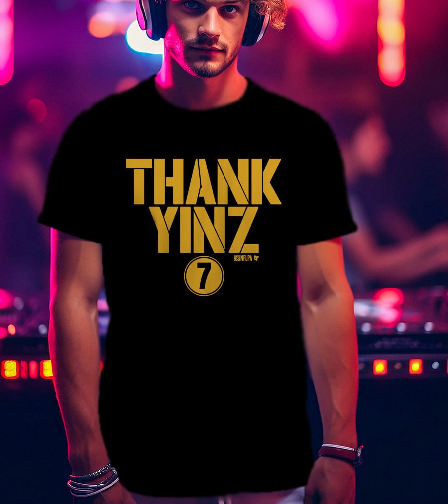 Ben Roethlisberger Thank Yinz 7 NFLPA T-Shirt