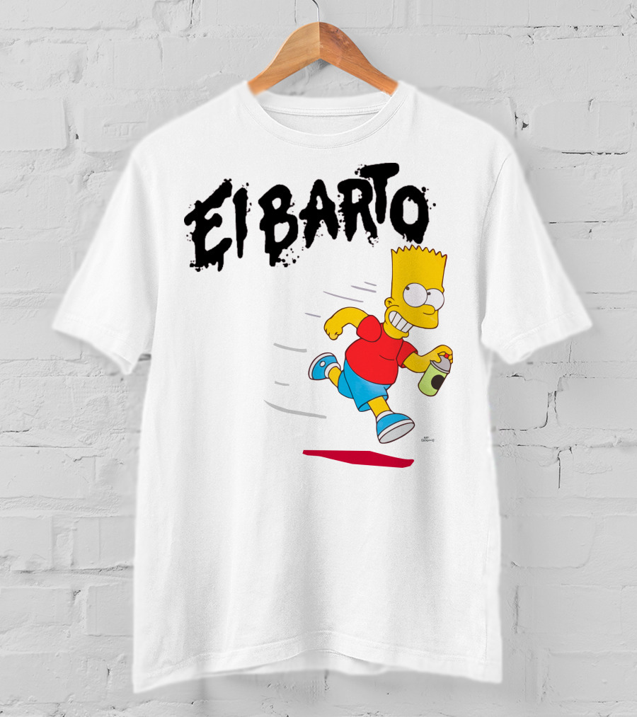 Vans Simpsons El Barto Bart Simpson Spray Can T-Shirt
