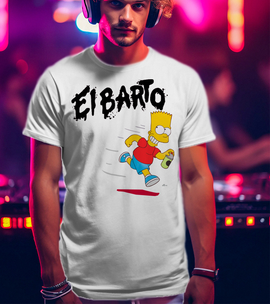 Vans Simpsons El Barto Bart Simpson Spray Can T-Shirt