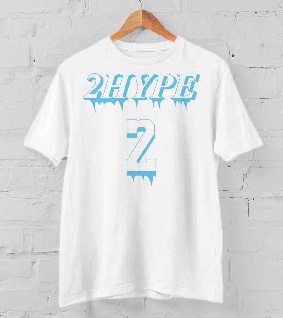 2Hype Ice Style Number 2 Dripping Text T-Shirt
