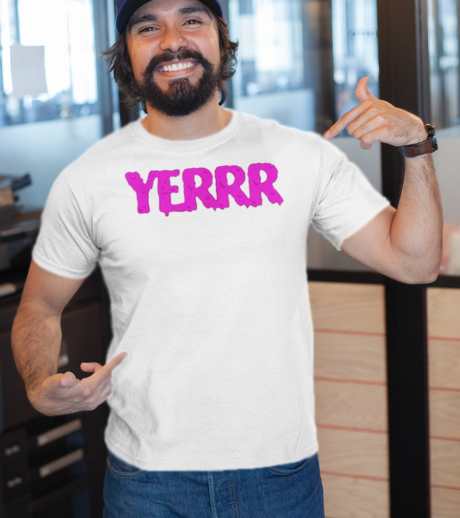 YERRR Gio And Eli Merch Text T-Shirt