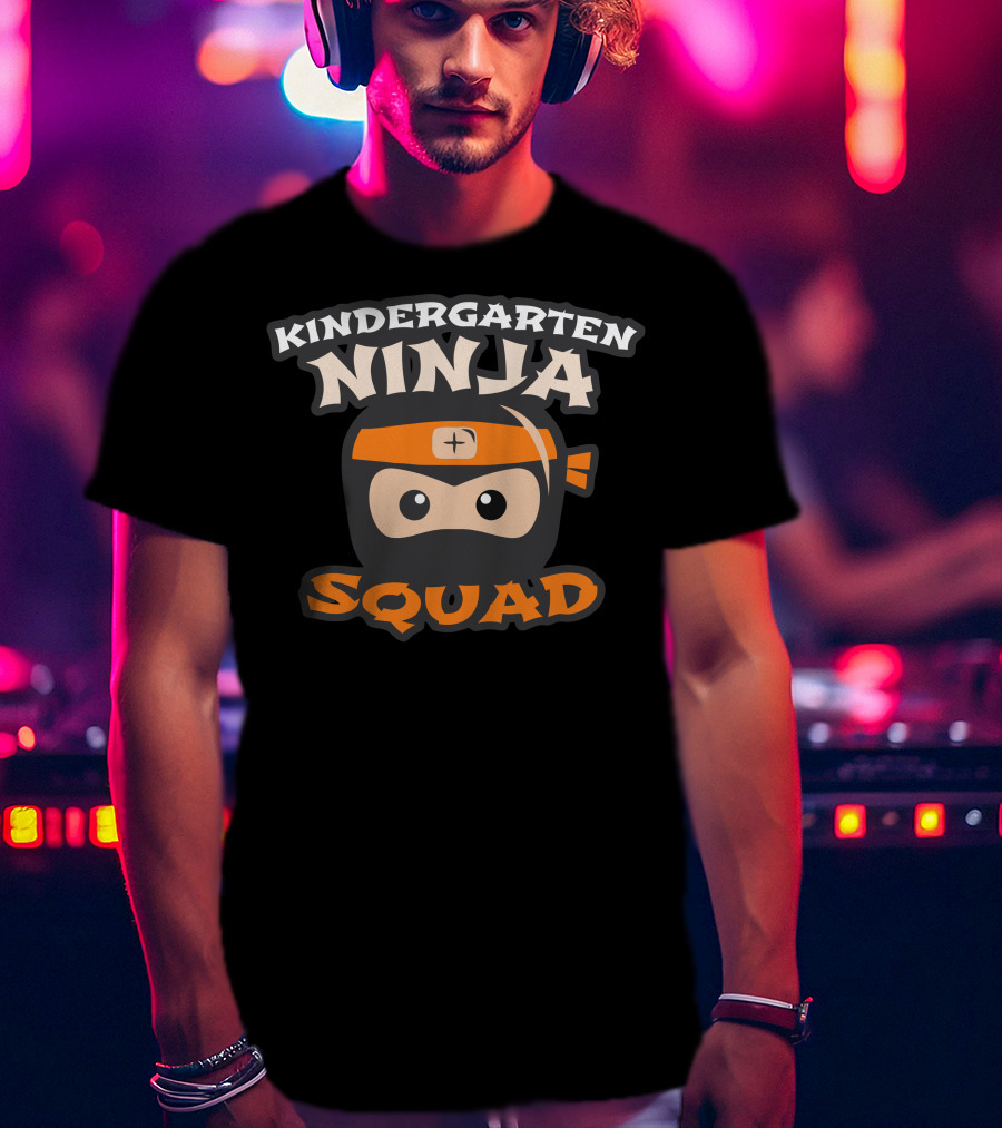 Kindergarten Ninja Squad First Day Of Kindergarten T-Shirt