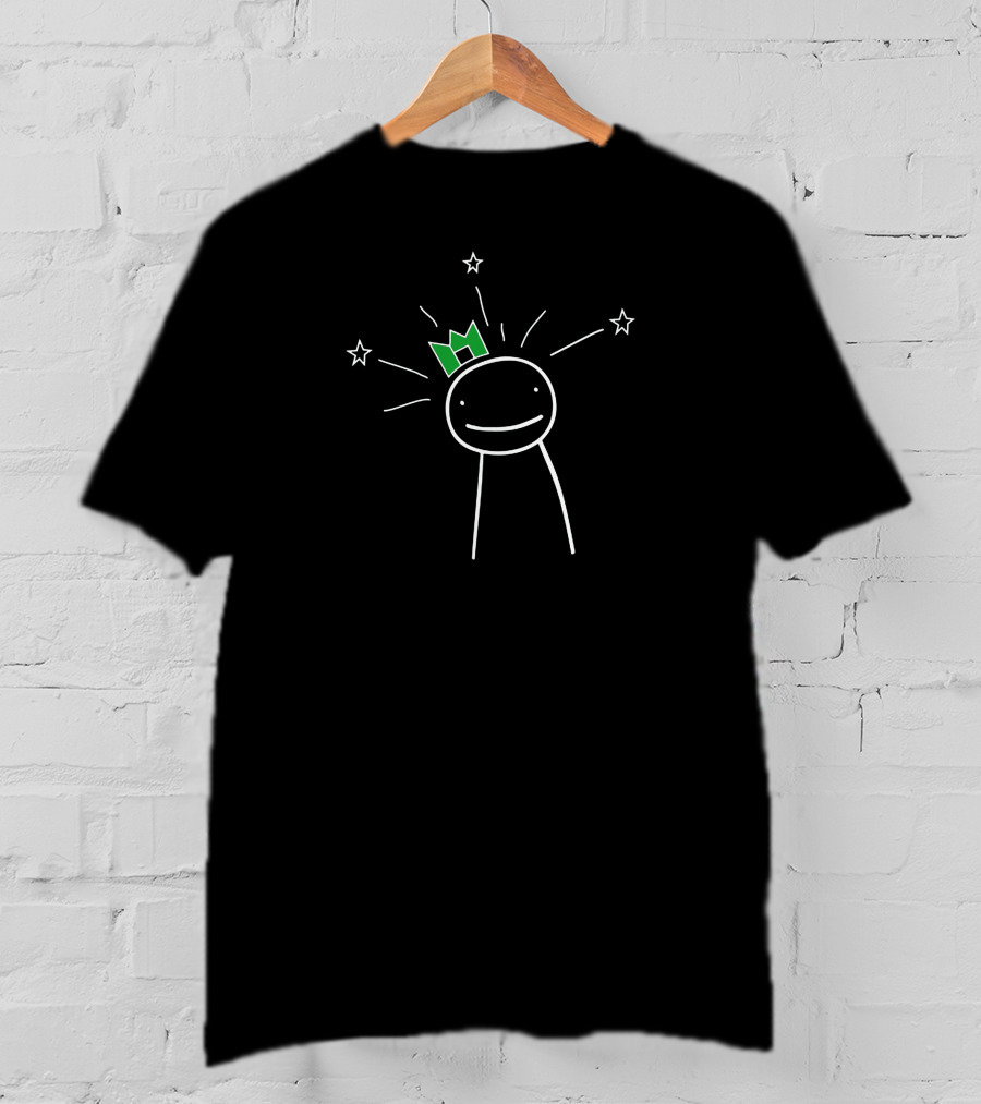 Dream Crown Stick Figure With Stars T-Shirt